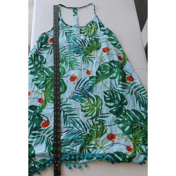 NWT RR Hawaii Resort Swimsuit Cover-Up Womens S/M Green White Cherry Print - Picture 12 of 12